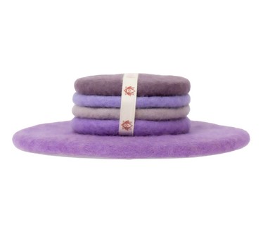 Global Crafts Felt Macaroon Trivet & Coaster Gift Set