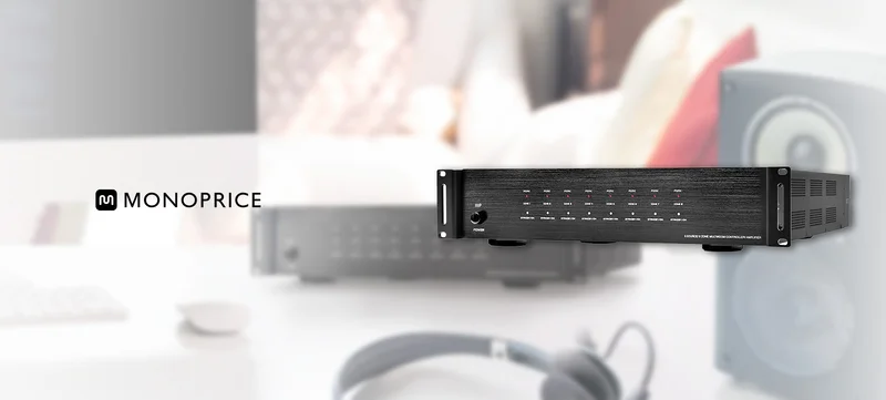 8-Zone Home Audio Multizone Controller and Amplifier