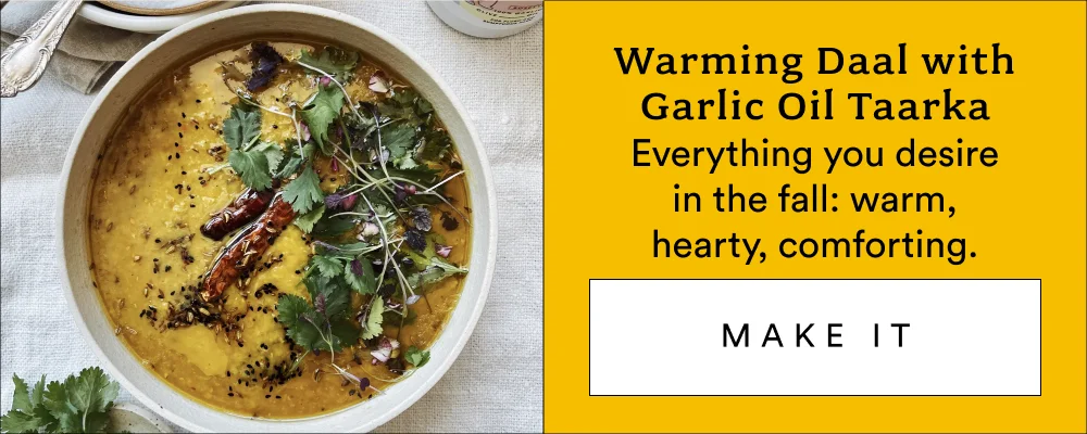 Warming Daal with Garlic Oil Taarka