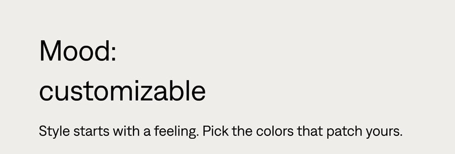 Mood: customizable