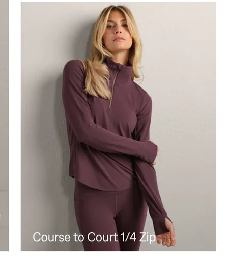 Course to Court 1/4 Zip