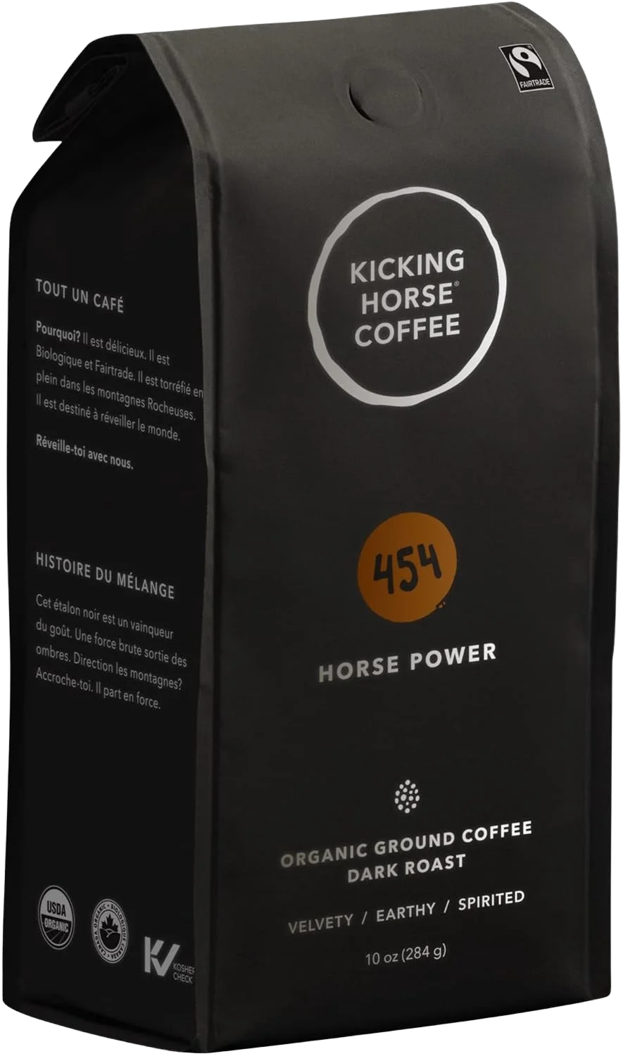 Image of Kicking Horse 454 Horse Power Organic Dark Roast Ground Coffee