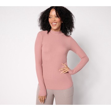 Barefoot Dreams Malibu Collection Ultra Soft Rib Mock Neck