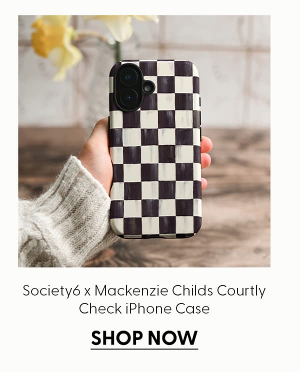 Society6 x Mackenzie Childs Courtly Check iPhone Case