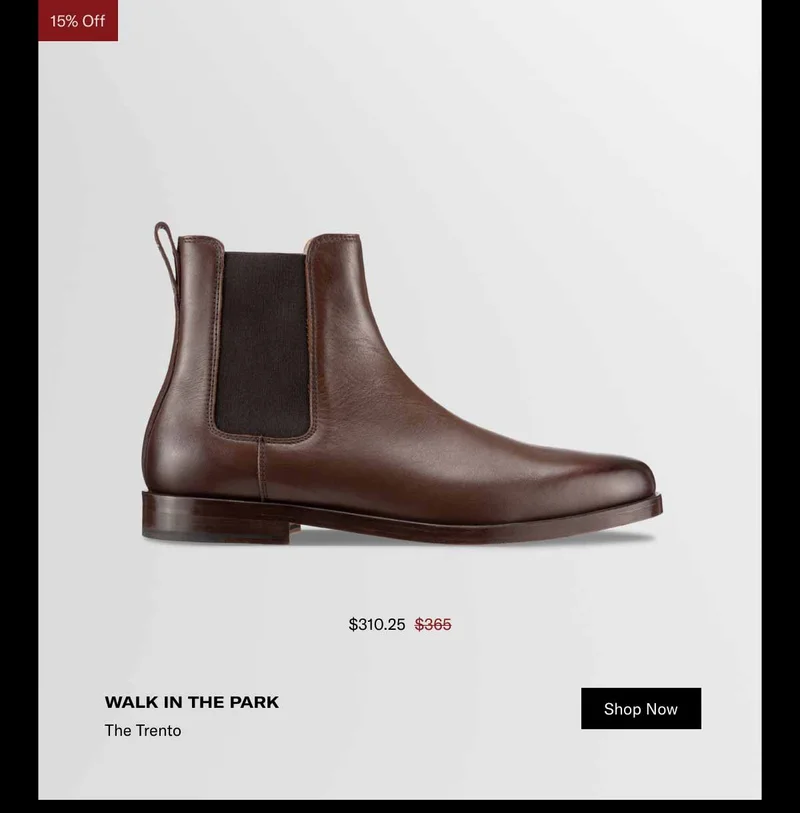 Walk in the park. The Trento. Shop Now