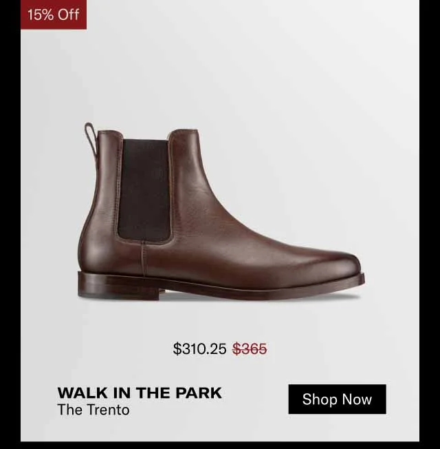 Walk in the park. The Trento. Shop Now