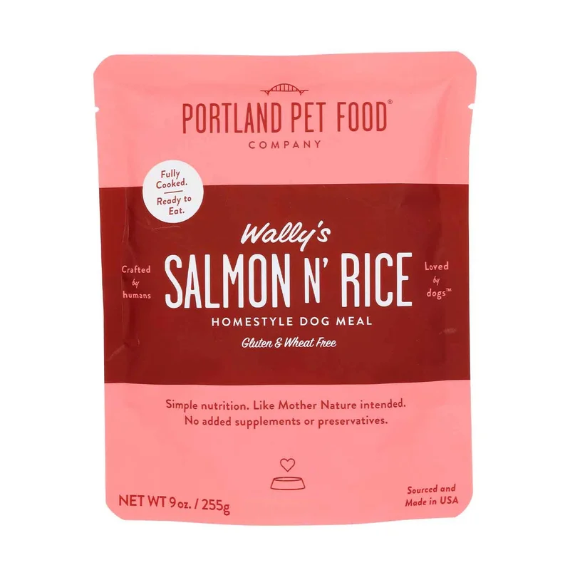 Homestyle Dog Meal, Wally'S Salmon N' Rice, 9 Oz