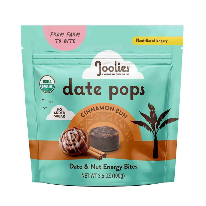 Organic Date Pops, Cinnamon Bun, 3.5 Oz