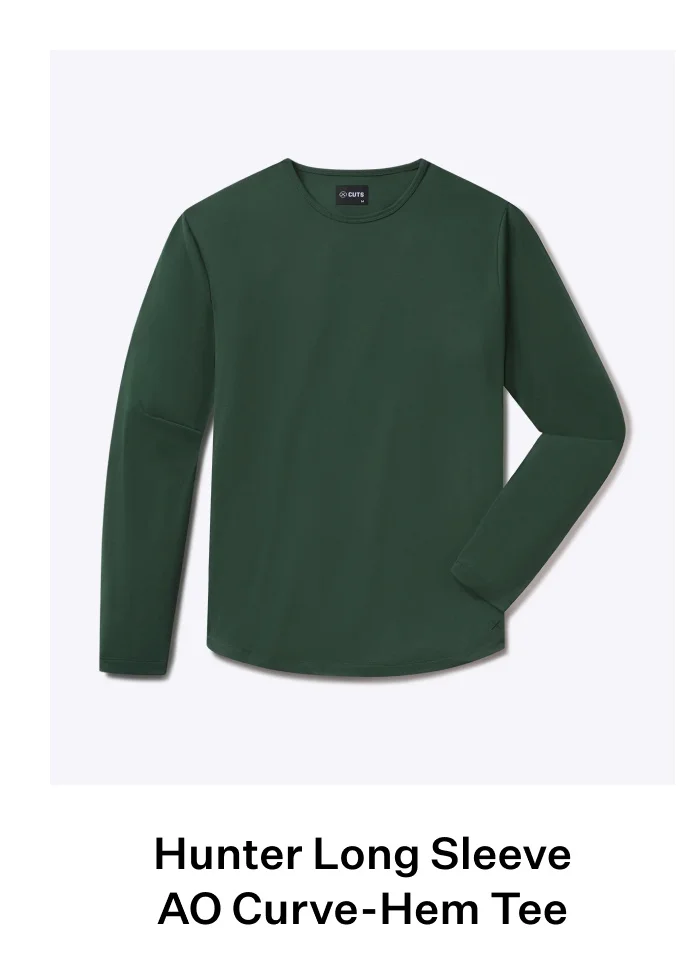 AO Long Sleeve Curve-Hem Tee