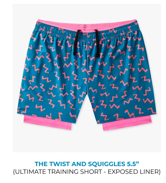 Ultimate Training Short - Exposed Liner: The Twist And Squiggles 5.5"