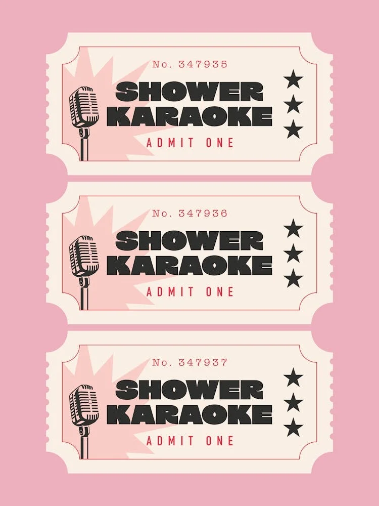 Image of Shower Karaoke - Pink Bathroom