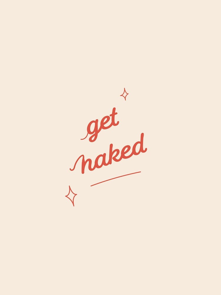 Image of Get Naked Quote Bathroom