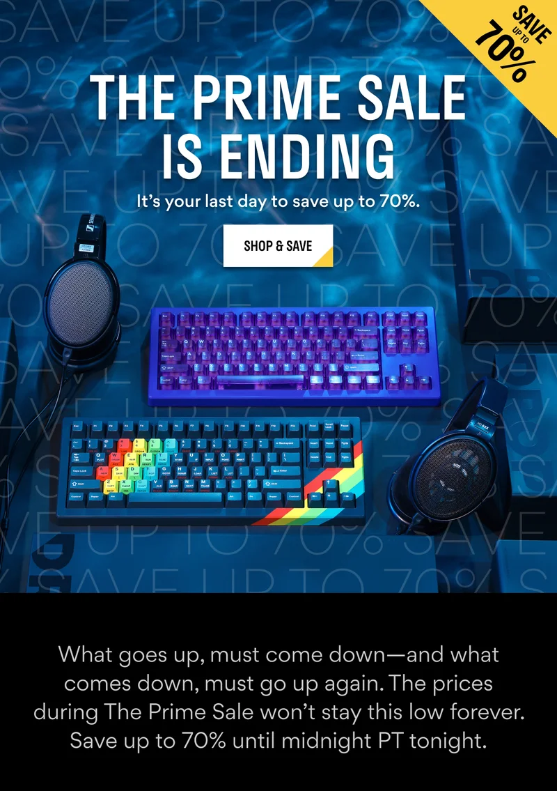 THE PRIME SALE | Ready to save up to 70%?