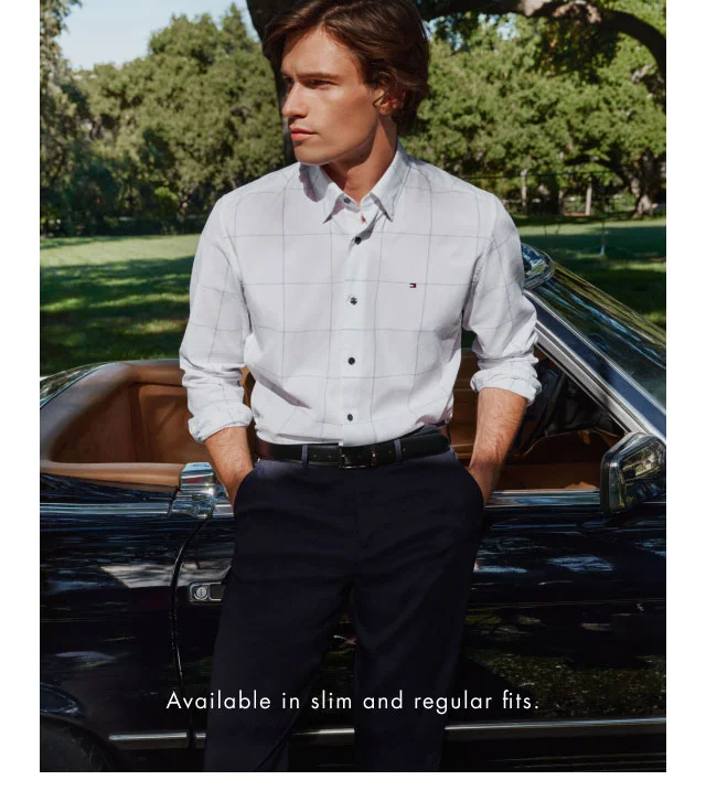 Available in slim and regular fits.