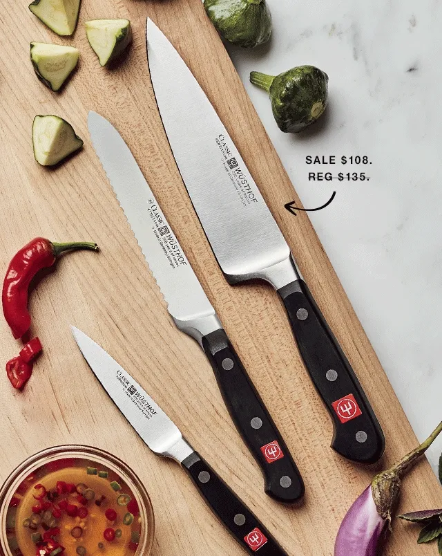 20% off select Wusthof Cutlery