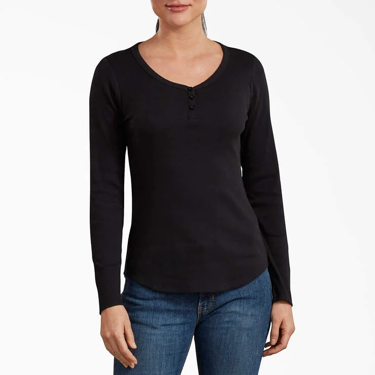 Women's Henley Long Sleeve Shirt