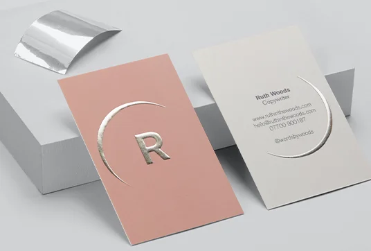 Silver Foil Business Cards