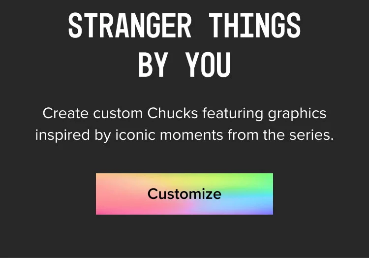 Customize Converse x Stranger Things