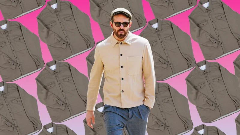 Image may contain: Ryan Reynolds, Clothing, Shirt, Long Sleeve, Sleeve, Accessories, Glasses, Adult, Person, and Hat