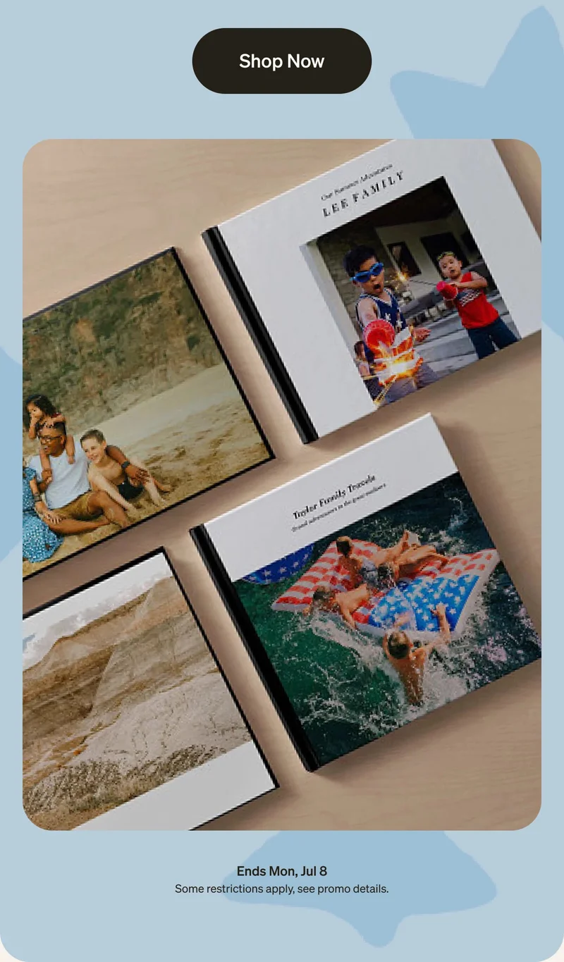 Unlimited Free Photo Book Pages + Up to 50% Off + Free Prints