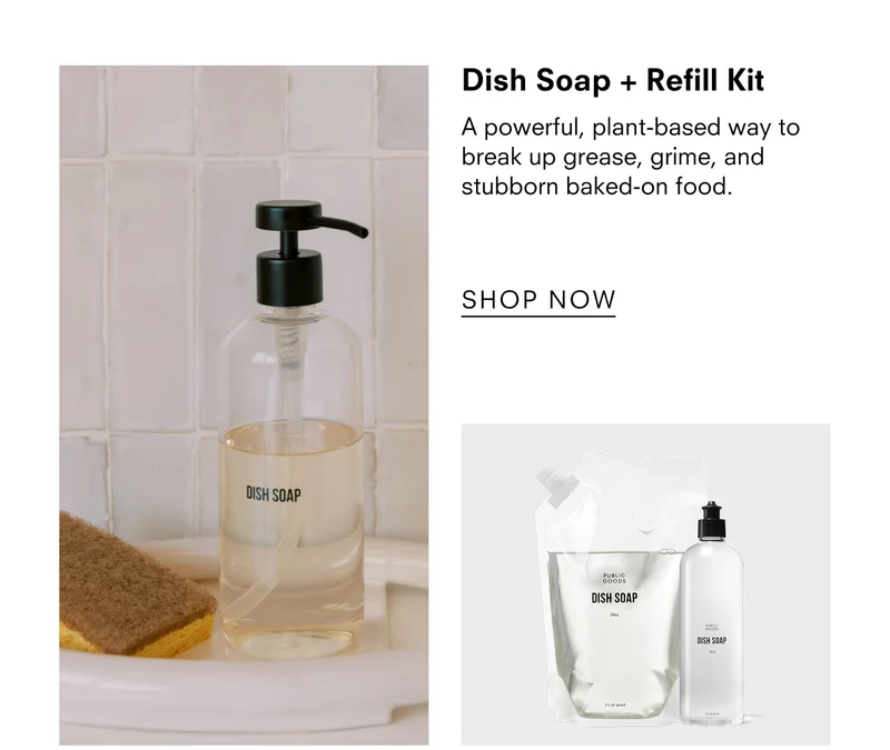 Dish soap + refill kit