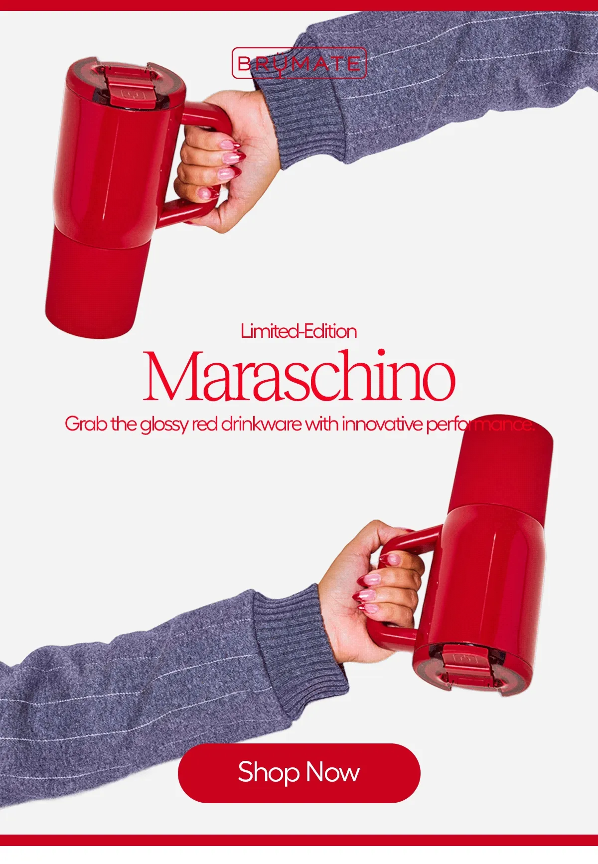 Limited-Edition, Maraschino, Grab the glossy red drinkware with innovative perfromance - Shop Now.
