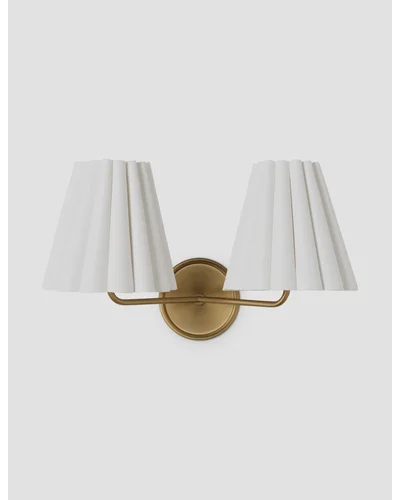 Matthews Double Sconce - Brass