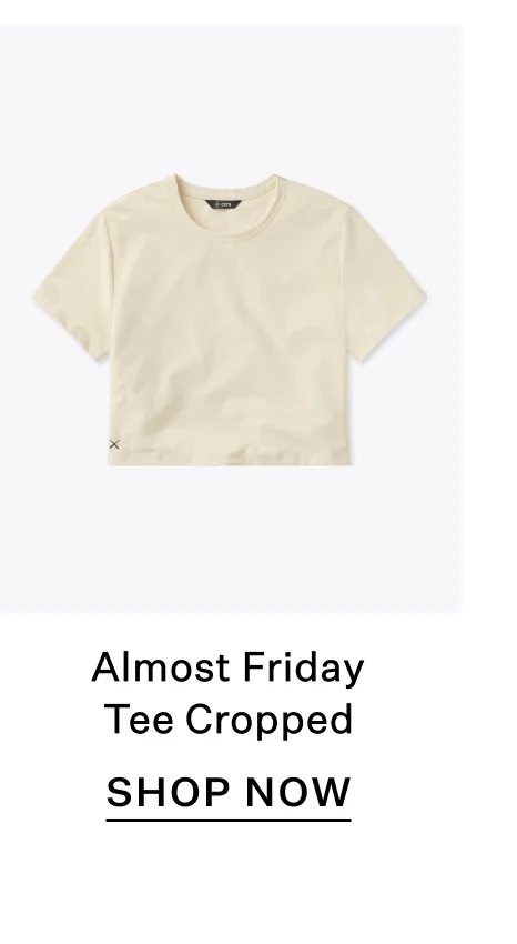 Almost Friday Tee Cropped