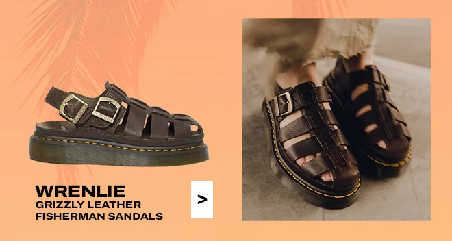 WRENLIE GRIZZLY LEATHER FISHERMAN SANDALS
