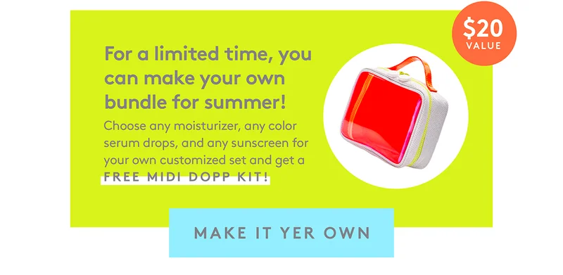 Bundle Includes Free Midi Dopp Kit