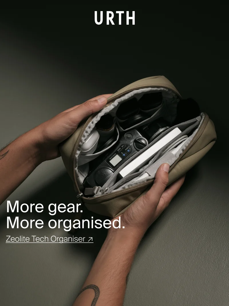 More gear. More organised. Zeolite Tech Organiser