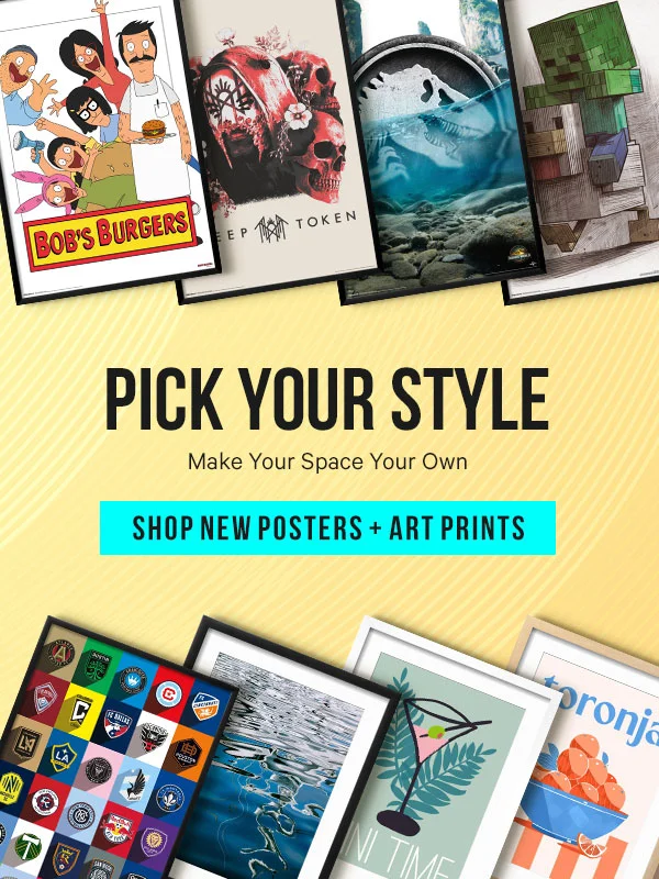 Pick your style & make your space your own - Shop New Posters & Art Prints