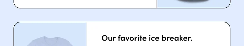 OUR FAVORITE ICE BREAKER