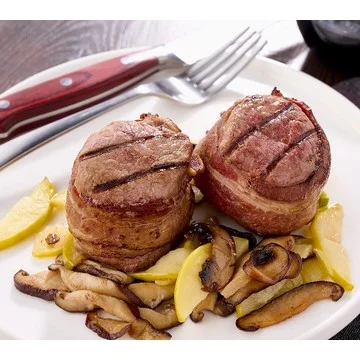 Rastelli's (8) 5-oz Bacon Wrapped Filet Mignon Steaks