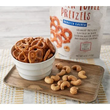 Everton Toffee (6) 4ozBags of Sweet & Savory Butter Toffee Pretzels