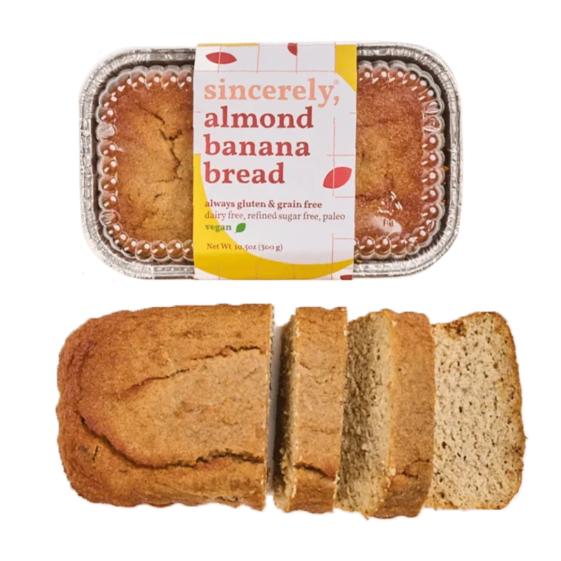 Image of Vegan Almond Banana Bread (3-Pack)