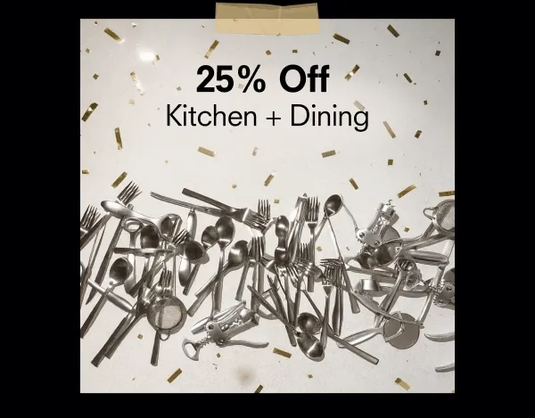 25% off kitchen + dining + free 2-pack of reusable mesh bags with orders over $50
