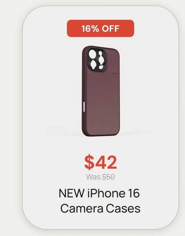 16% OFF - $42 New iPhone 16 Camera Cases