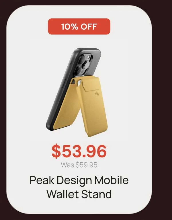 10% Off - $53.96 Mobile Wallet Stand