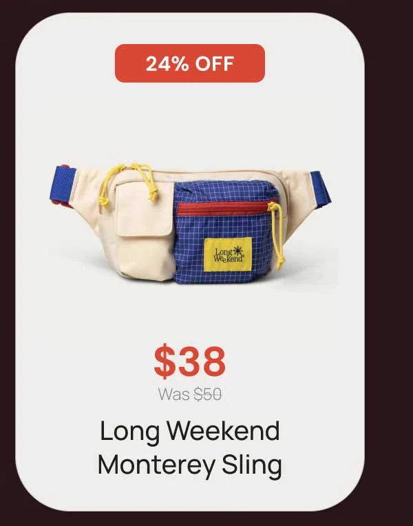 24% Off - $38 Long Monterey Sling.