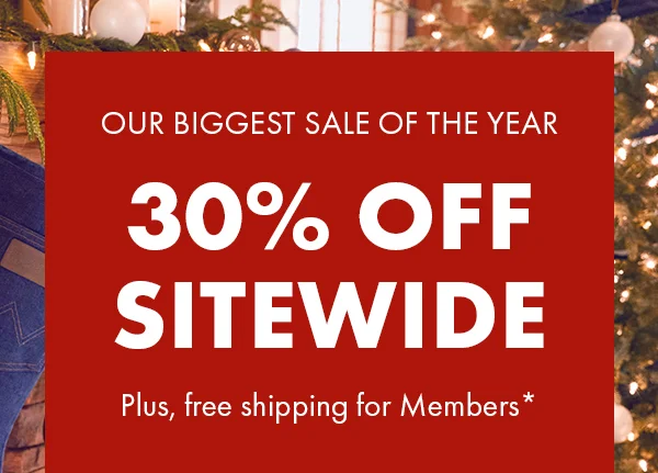30% Off Sitewide.*