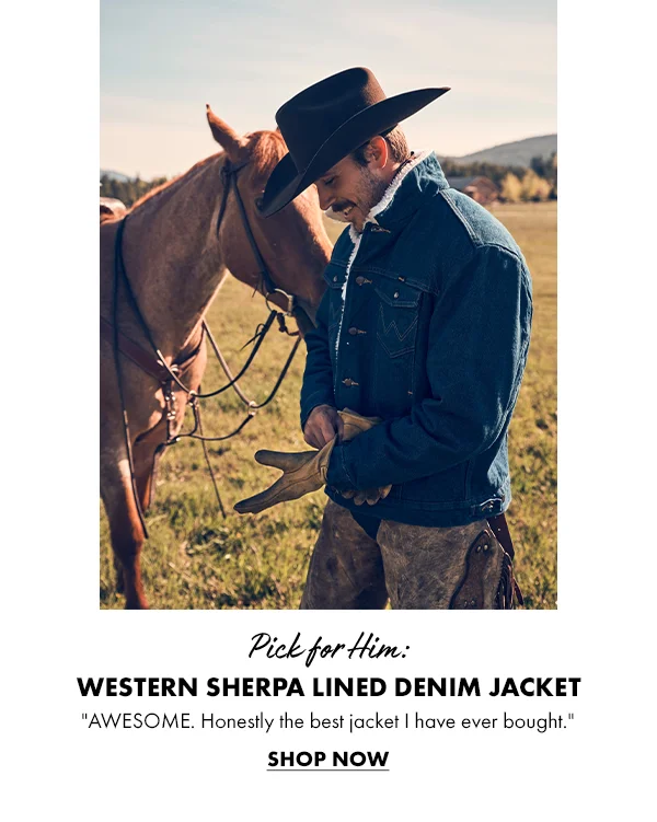 Pick for Him: Western Sherpa Lined Denim Jacket. "AWESOME. Honestly the best jacket I have ever bought." Shop Now