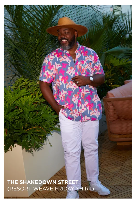 Resort Weave Friday Shirt: The Shakedown Street