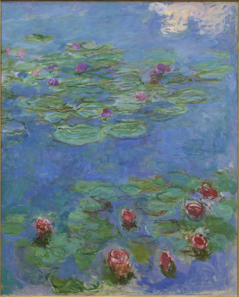 Painting of water lilies