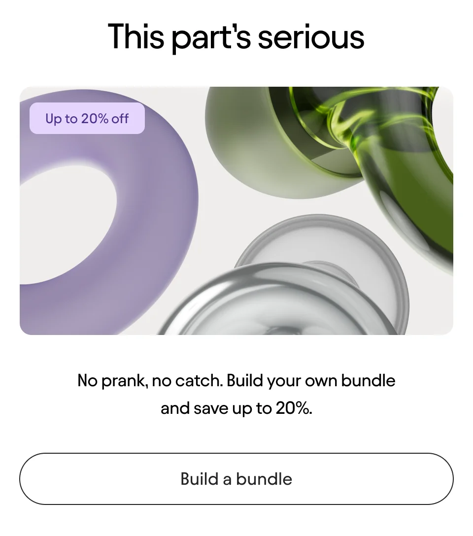 This part's serious - up to 20% off