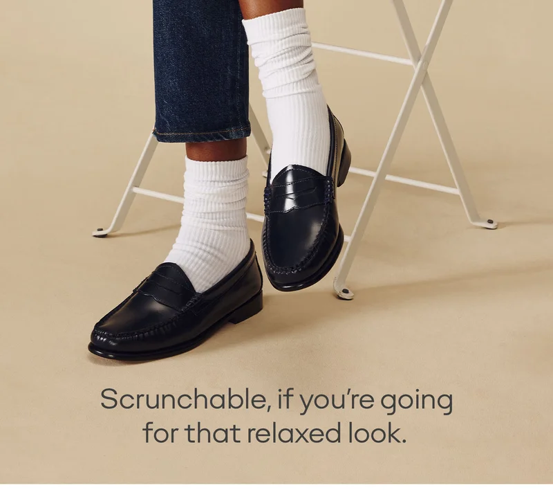 SCRUNCHABLE, IF YOU'RE GOING FOR THAT RELAXED LOOK.