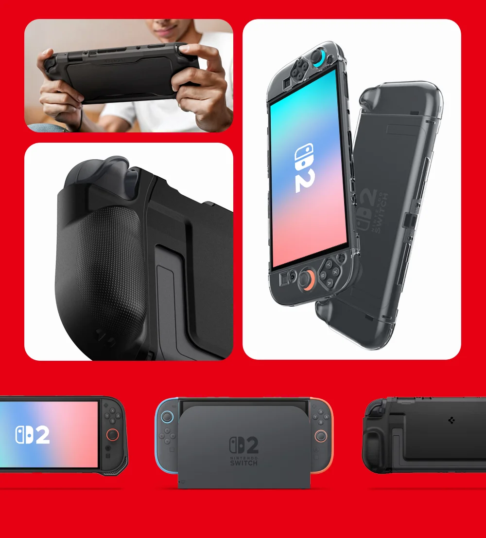 Shop Nintendo Switch 2 screen protectors, cases, and portable carrying bags.