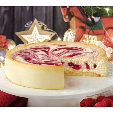 Junior's 8" Raspberry Swirl Cheesecake