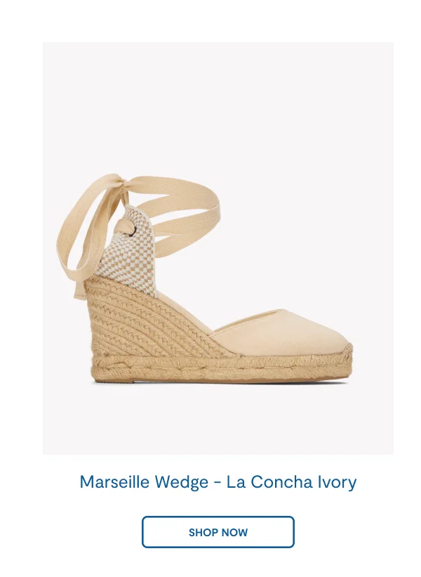 The Marseille Wedge La Concha Ivory