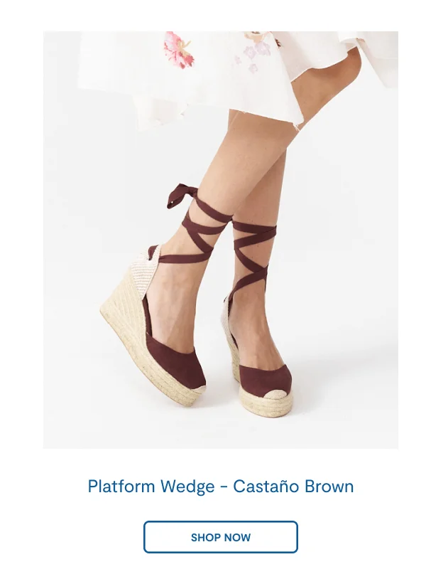 The Platform Wedge Castaño Brown